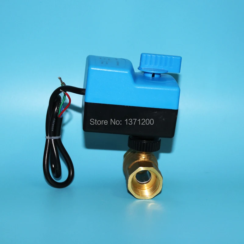 DN25(G1.0") AC220V electric actuator brass ball valve/motorized/motor