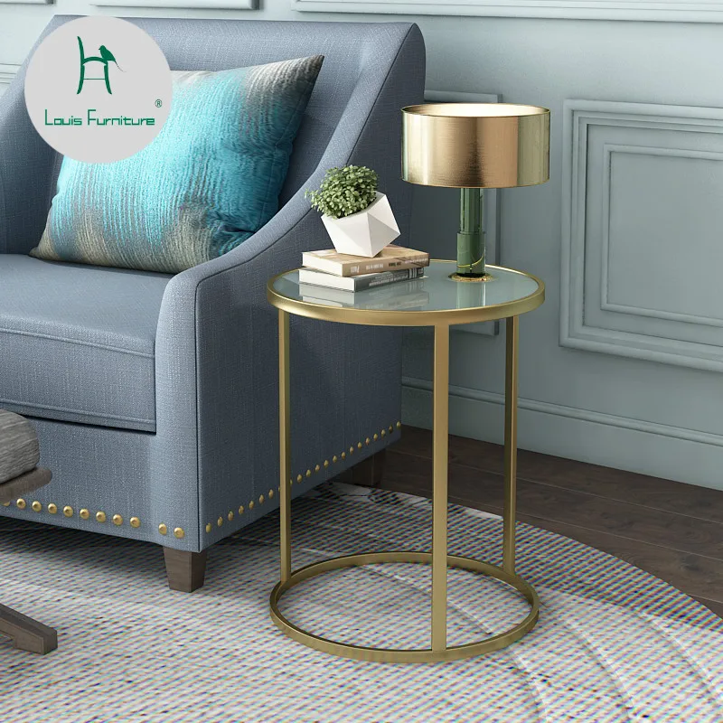 Us 54 8 Louis Fashion Coffee Tables Simple Nordic Minimalist Modern Mini Bedroom Living Room Balcony Glass In Coffee Tables From Furniture On