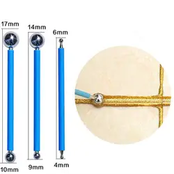 4 шт./компл. плиточные затирки инструменты двойной отверстие Давление боковой шов Сталь формовочный шар для Скульптура Глина Резьба