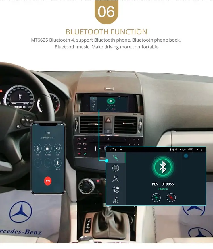 Navi วิทยุ Big C200 GMD 2007-2010 Dalasi Gambian Mercedes Benz DIN WIFI Cafe 10.0 C180 Android LJDA รถมัลติมีเดีย GPS หุ้นจำนวนมาก 1 เครื่องเล่นดีวีดีรถยนต์สำหรับ W204 Johns 9 Navi วิทยุ Big C200 9