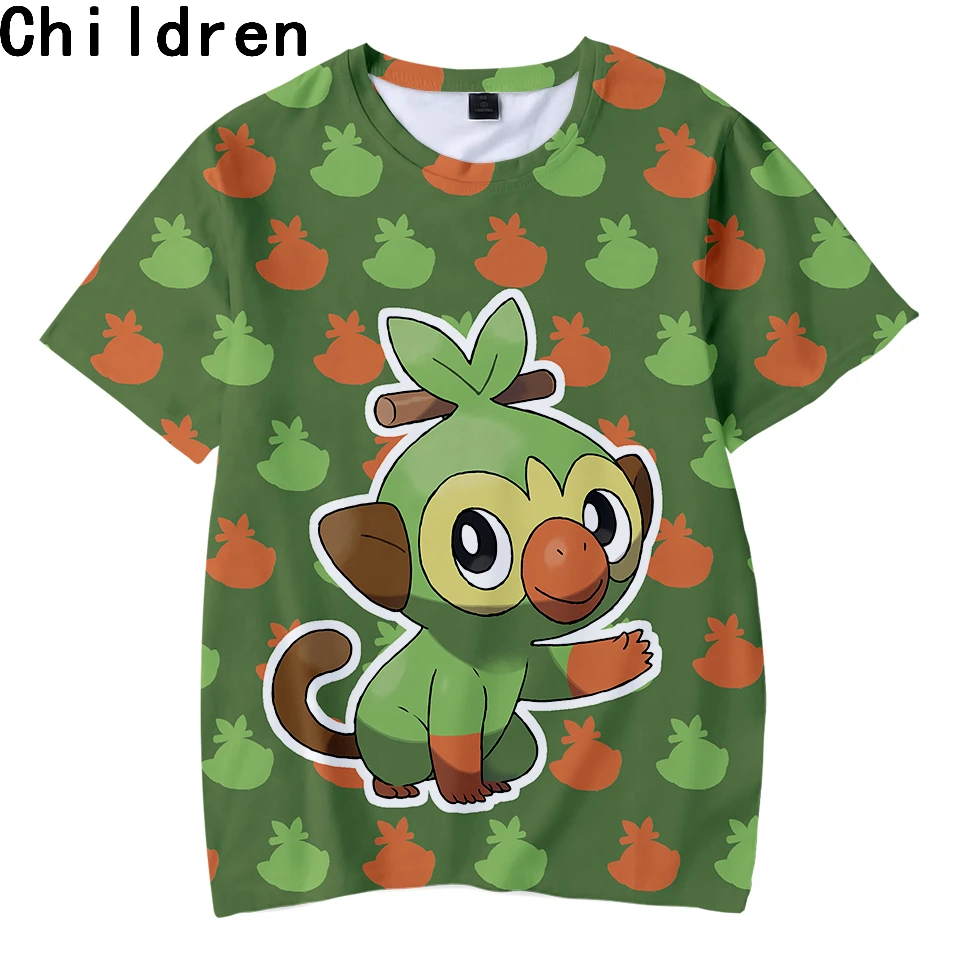 Pokemon Sword and Shield 3D Printed Children T-shirts Summer Short Sleeve Tshirts 2019 harajuku Fashion Streetwear Kids Clothes