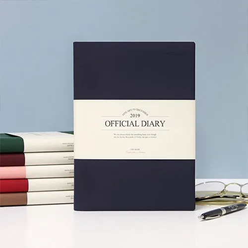 

Pure color design business fashion 2019 monthly planner 15.4*21.3cm 176P free shipping Korean stationery gift