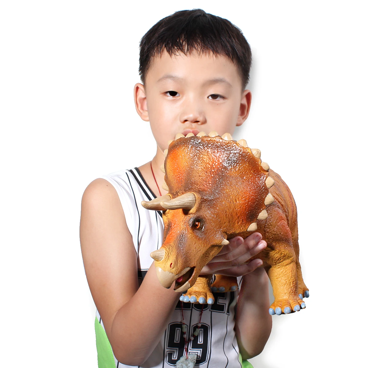 

Large Size Realistic Dinosaur Models Big Size Soft Plastic Lifelike Triceratops Children Dinosaur Toys Jurassic World Kids Gifts