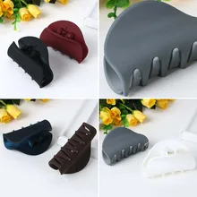 Пластиковые простые заколки для волос большая заколка для волос высококачественный матовый, резиновый для женщин женские аксессуары для укладки инструменты случайный цвет