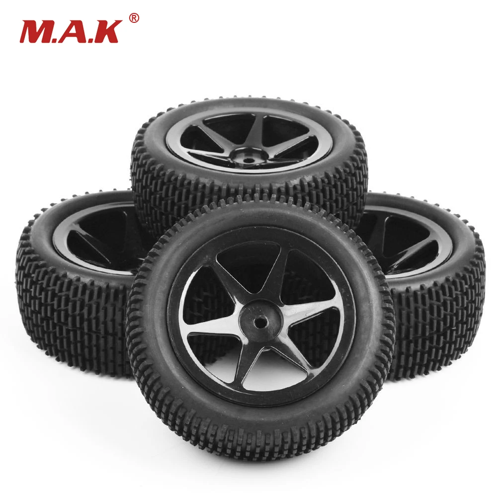 

RC 1/10 Scale Off-Road Car Model Tires And Wheel26036+27013 4Pcs Toys Accessory