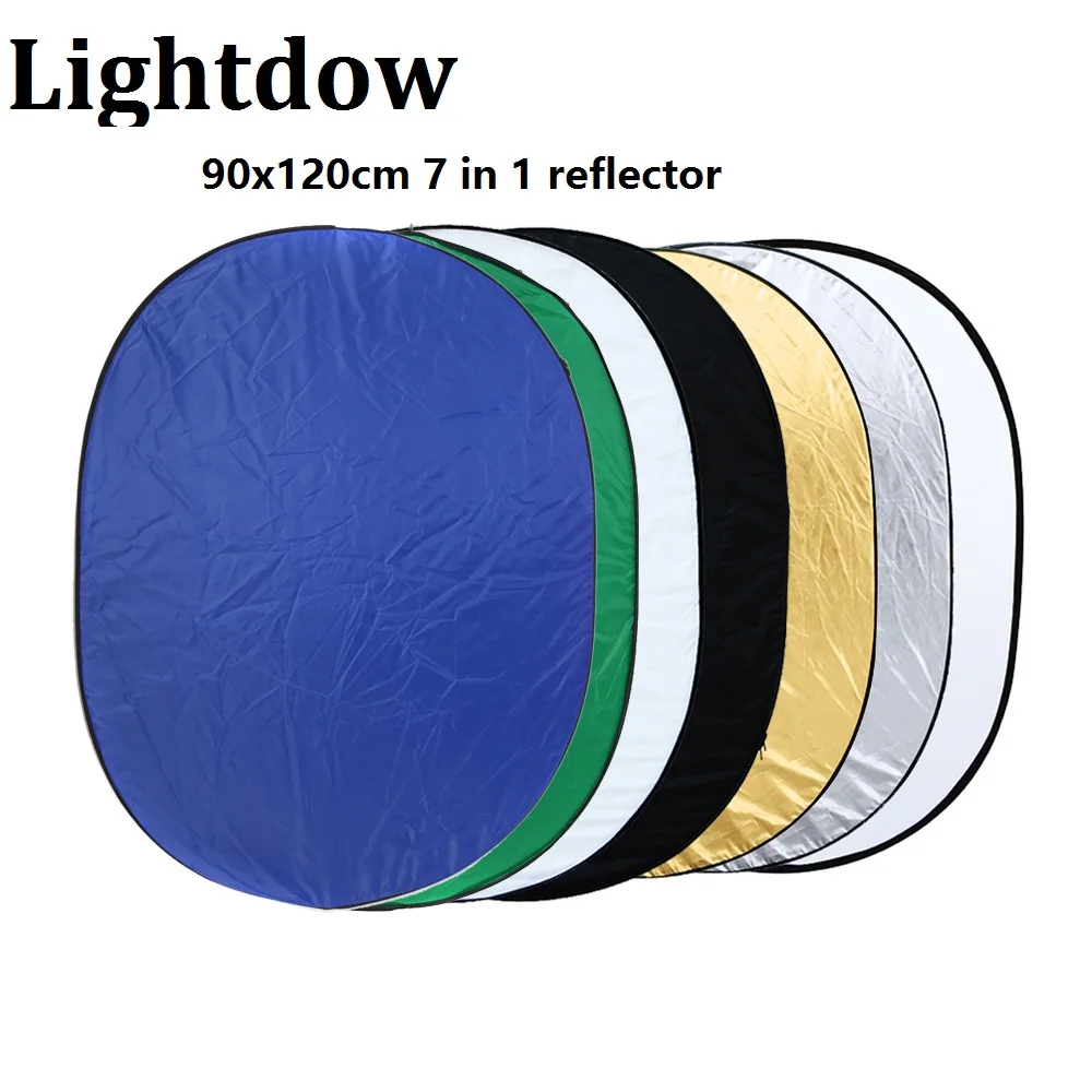 Lightdow 90*120 см/35.4*47.2 &quot7 в 1 мульти фото эллипса складной свет Отражатели Портативный