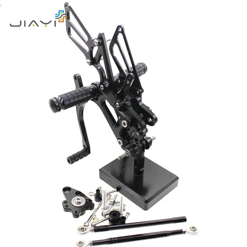 

CNC Billet Motorcycle Adjustable Rearset Foot Pegs Pedals Rest Rear set Racing For Honda CBR1000RR CBR 1000 RR 2004-2007 Black
