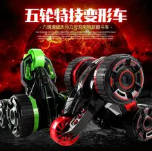New arrival 558-602 Large 5 wheel dump truck RC Remote control car stunt charging off-road vehicle rollover impact deformation