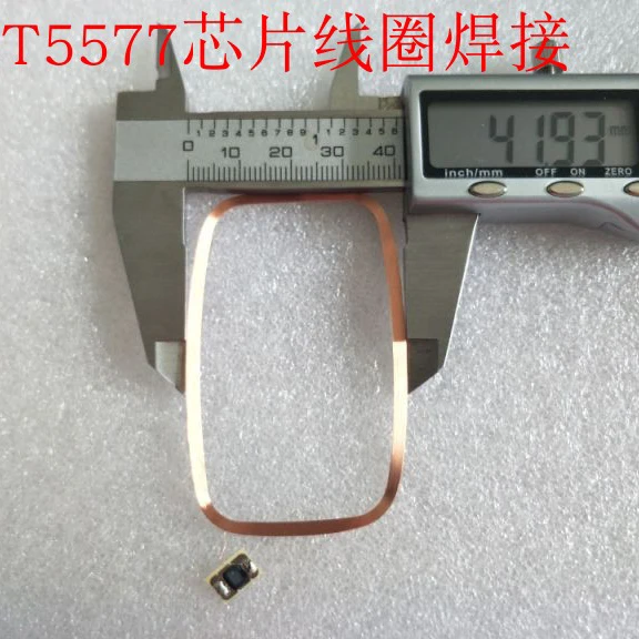 125 KHz ID записи T5577 чип и катушки RFID удара и антенны 10 шт./лот 66*41*0,25 мм