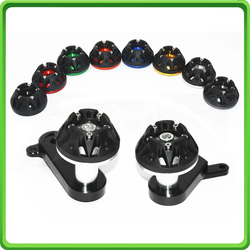 CNC Motorcycle Falling Protection Cover Slider Frame Sliders Protector Crash Guard For KAWASAKI NINJA ZX6R 2009 2010 2011 (62)