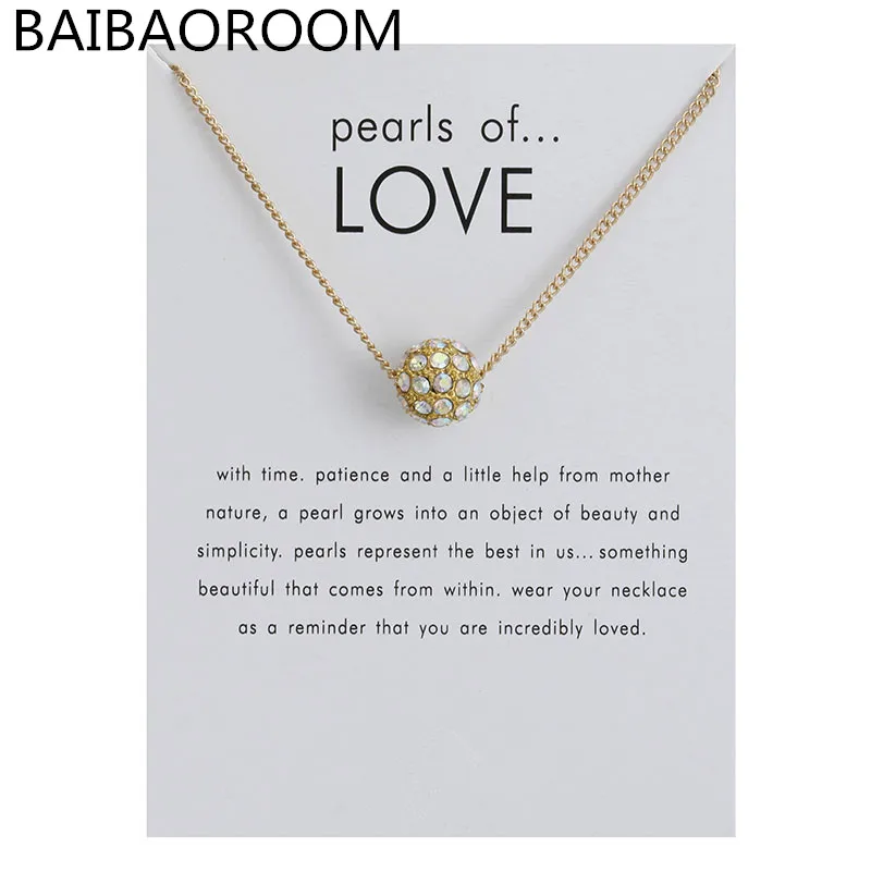 

New Arrived Fashion Jewelry Pearl Ball Pendants Necklace For Women