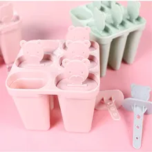 Формы для льда, леденцы, форма для приготовления DIY, милый медведь, 6 форм для мороженого, формы для мороженого, йогурт, коробка для льда, холодильник, замороженное мороженое, инструменты