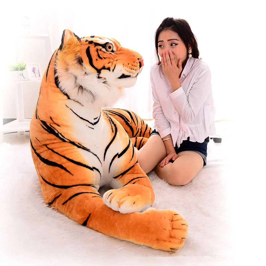 

Limited 150cm Cute plush simulation super Big tiger model toys lovely stuffed doll Animal Hold pillow decoration Car Kids gift