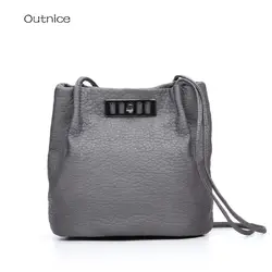 Outnice бренд Tassen для девочек Многофункциональный Singe/двойные сумки на плечо мягкие итальянские кожаные сумки-ведро canta bolsa feminina