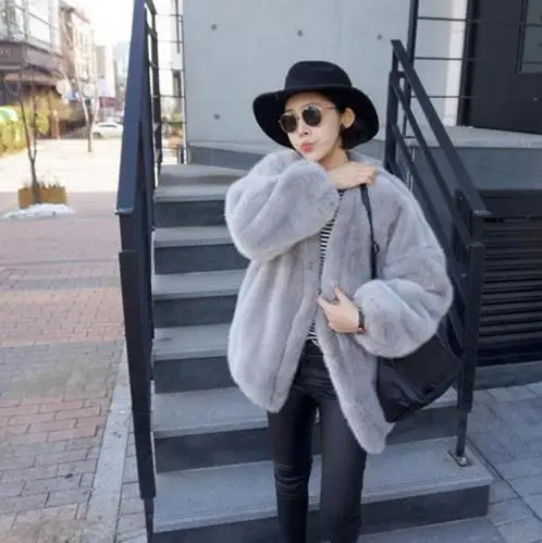 Artificielle De Clobee 2018 D'hiver Q988 Taille Manteau Fourrure Veste Faux Femme Outwear La Chaud Femmes Plus tww0yrAq