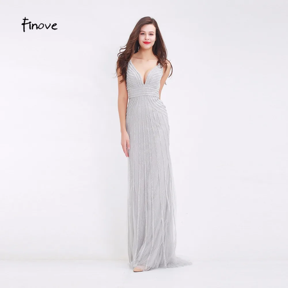 Finove Stunning Elegant Evening Dresses Long 2018 New
