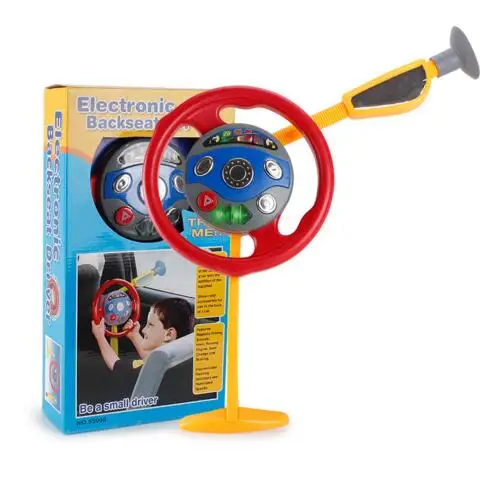 Baby car driving toys Electronic steering wheel backseat driver toys with light sound creative toys