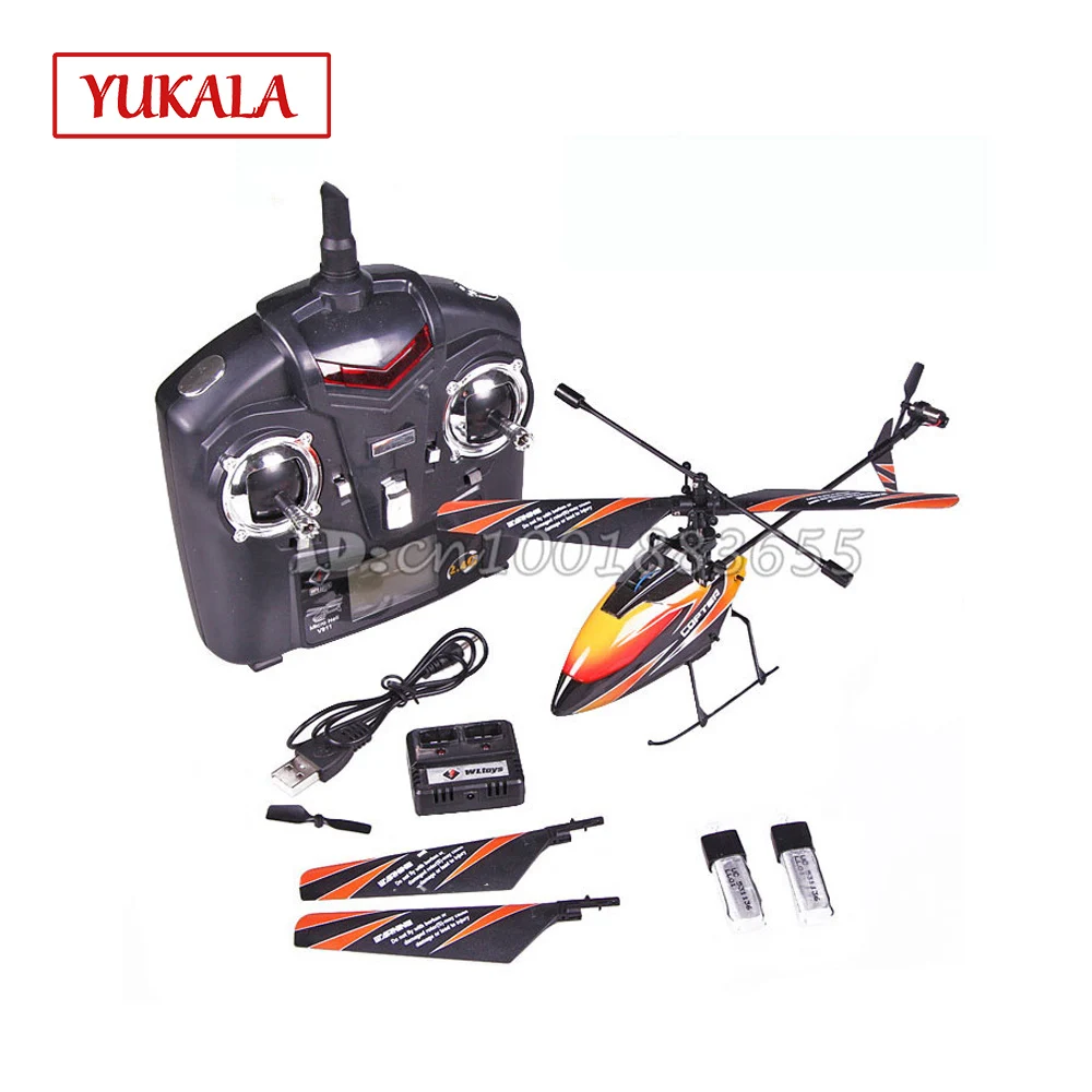 Обновленный 2 4G 4CH RC мини вертолет V911 для улицы новая версия штекера с батареями