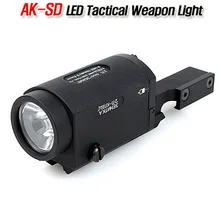 CQC Тактический AK-SD TWPS белый светодиодный светильник-вспышка AK 47 74 оружие, винтовка, охотничий светильник