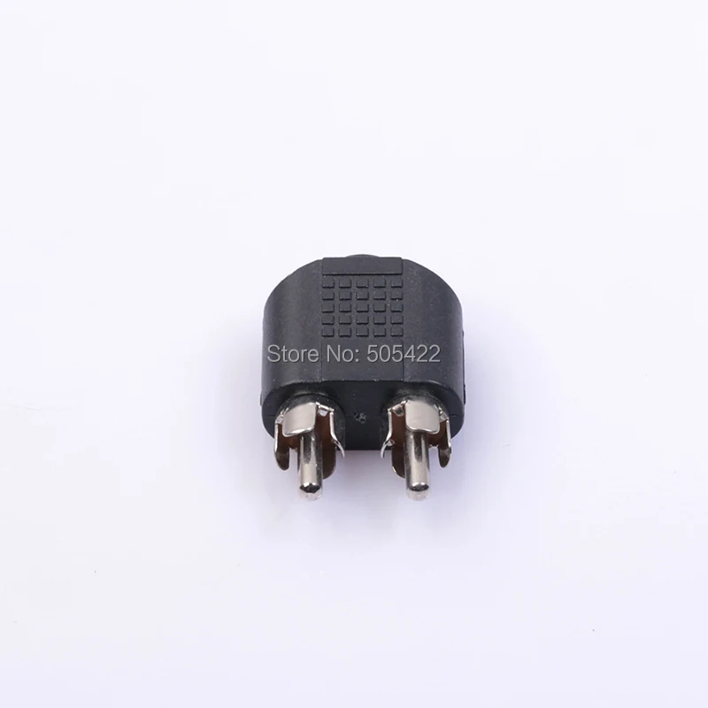 3-5mm-Jack-Female-to-Male-2-RCA-audio-plug-adaptor-adapter-Conver-head-for-camera