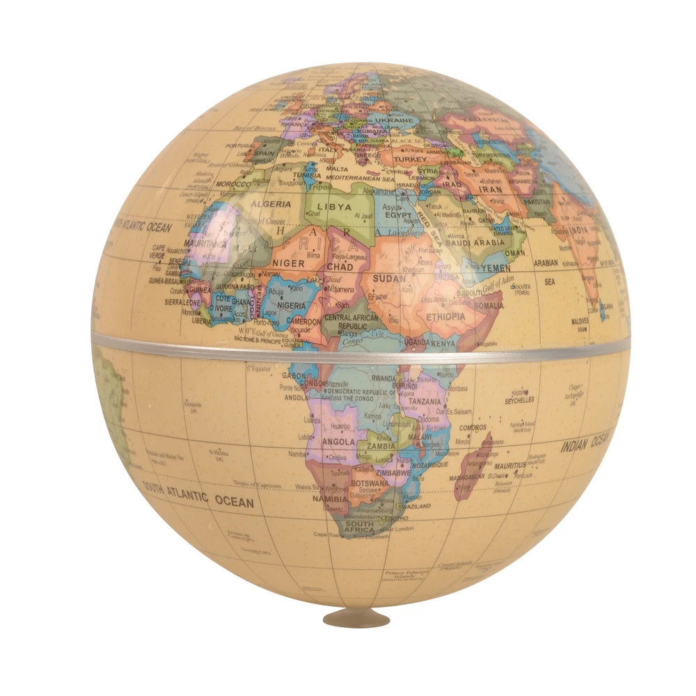 

Solar Light Powered Tellurion, Auto Rotation Spinning Earth Globe Model-Invisible Base-Geography STEM Science Toys