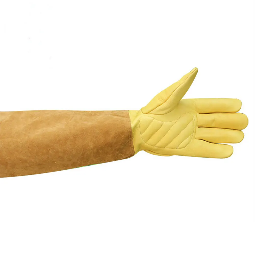 

Cowhide long gardening tools gloves pet breeding electric welding labor insurance wear-resistant waterproof warm