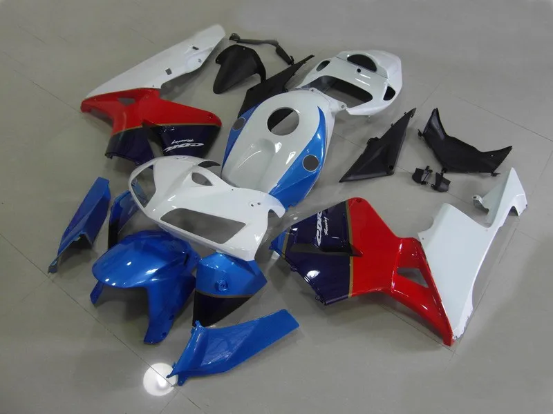 Для w1 CBR600RR F5 2005 2006 детали CBR 600 RR 05 06 синий красный белый комплект обтекателей для