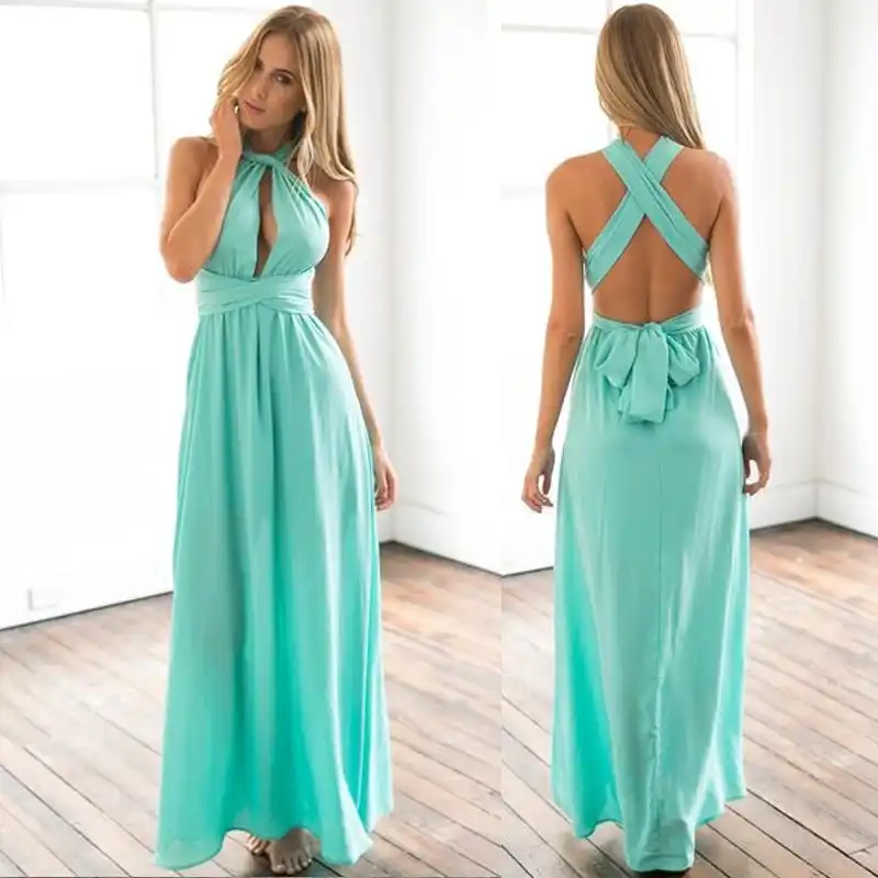 light blue multiway dress