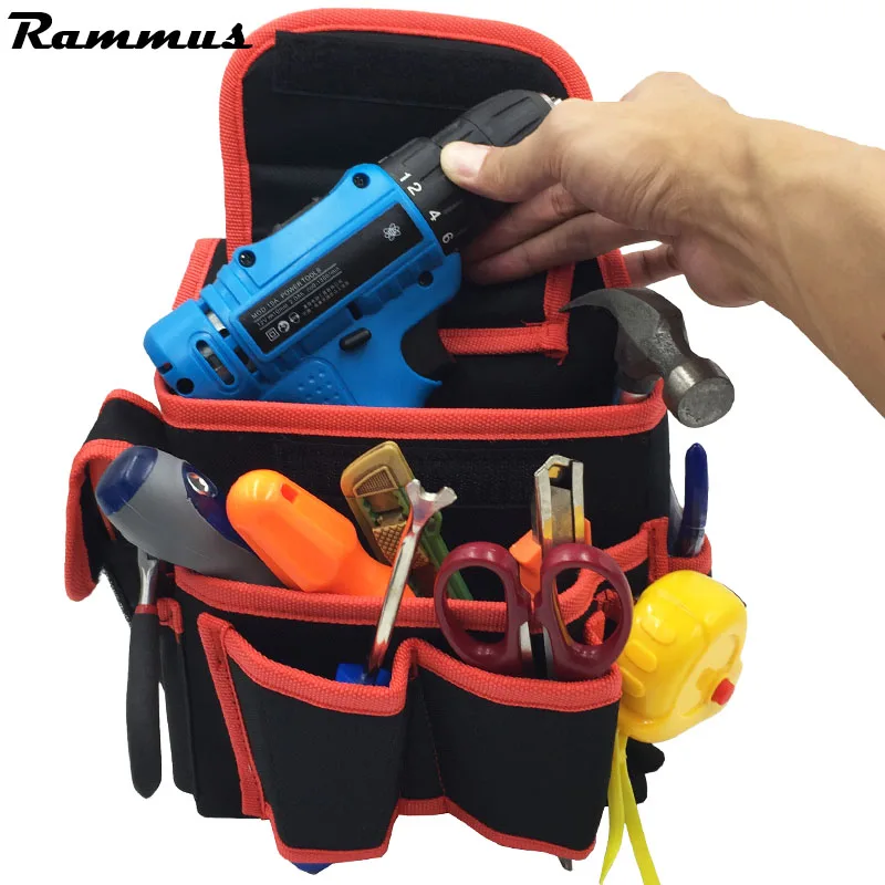 

Wook Working Waist Bag Tool Holder Convenient Work Organizer Pouch Belt Men Multi-Pockets Universal Tool Bag For Tools DIY Work