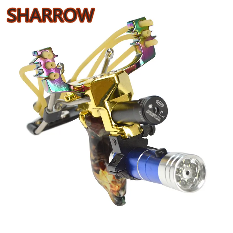 Рогатка катапульта для охоты 1 шт. мощный эластичный алюминиевый сплав с