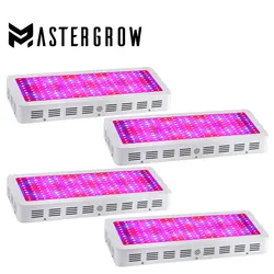 4 шт. MasterGrow II 2000 Вт двойные фишки светодиодный свет для выращивания полного спектра 410-730nm красный/синий/белый/УФ/ИК для комнатных растений и