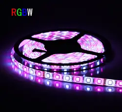 50 м/лот RGBW/rgbww Светодиодные ленты свет Водонепроницаемый DC12V SMD 5050 5 м/roll IP65 60leds/м 300 светодиодов Гибкие Клейкие ленты свет LS01