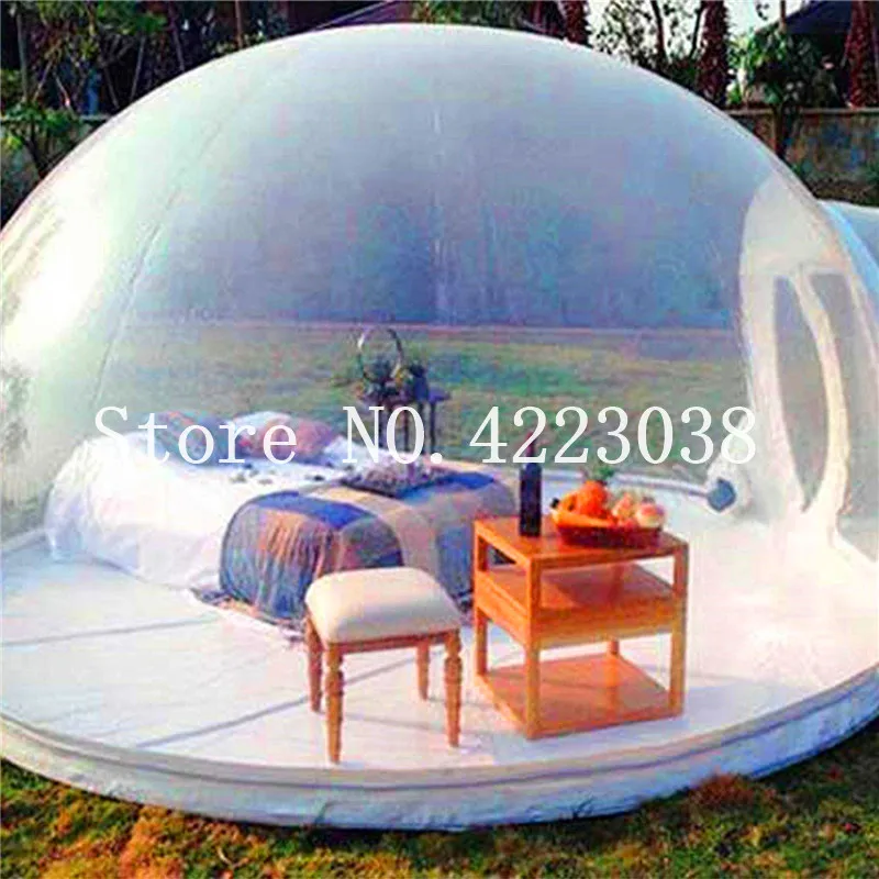Стильная консерватория, игровая площадка для детей, теплица или беседка, открытый однотуннельный надувной пузырь палатка, Семейный Кемпинг