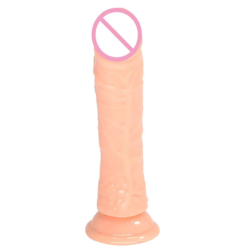 Soft Crystal Dildo 21cm Jelly Realistic Dildos With Strong Suction Cup Large Dick Flexible Artificial Penis Sex Toys For Women