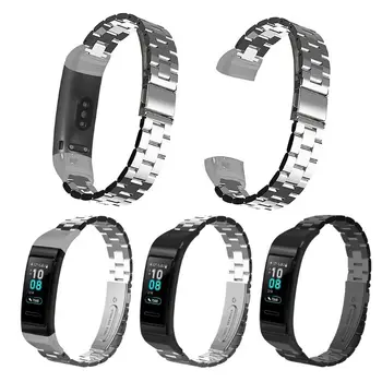 

Quick Release Soild Stainless Steel Wrist Band Watch Strap Bracelet Replacement for Huawei Band 3/3 Pro Smart Watch Accessories