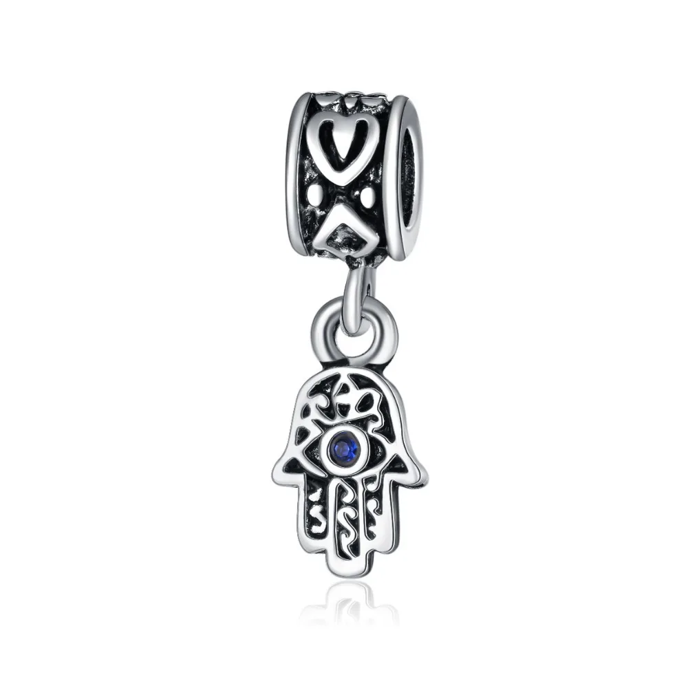 

EVERYSHINE Fashion Europe Bracelet Necklace Pendant Beads Palm shape The eyes of Turkey pattern alloy DIY Jewelry making JPP300