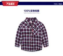 kids shirts new arrival baby boys shirts spring autumn summer children long sleeve shirt plaid Blouse England Style for 3-9T