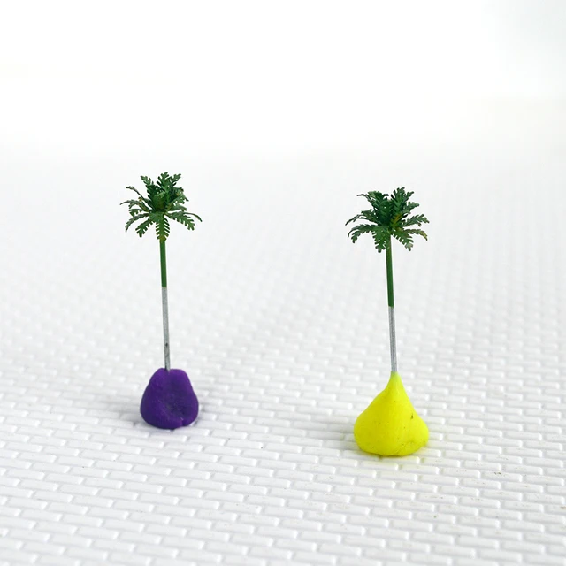 1 1000 Scale 2 8cm Palm Trees With Copper Leaves Cocos 1 1000 Scale 2 8cm Palm Trees With Copper Leaves Cocos Nucifera Model For Scenery Train Layout Constructions