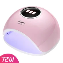 Новая УФ лампа 72 Вт Светодиодный светильник для сушки ногтей 33 светодиодный s Гель Сушилка для ногтей для всех гелей с нижней авто сенсорная Машина Отверждения