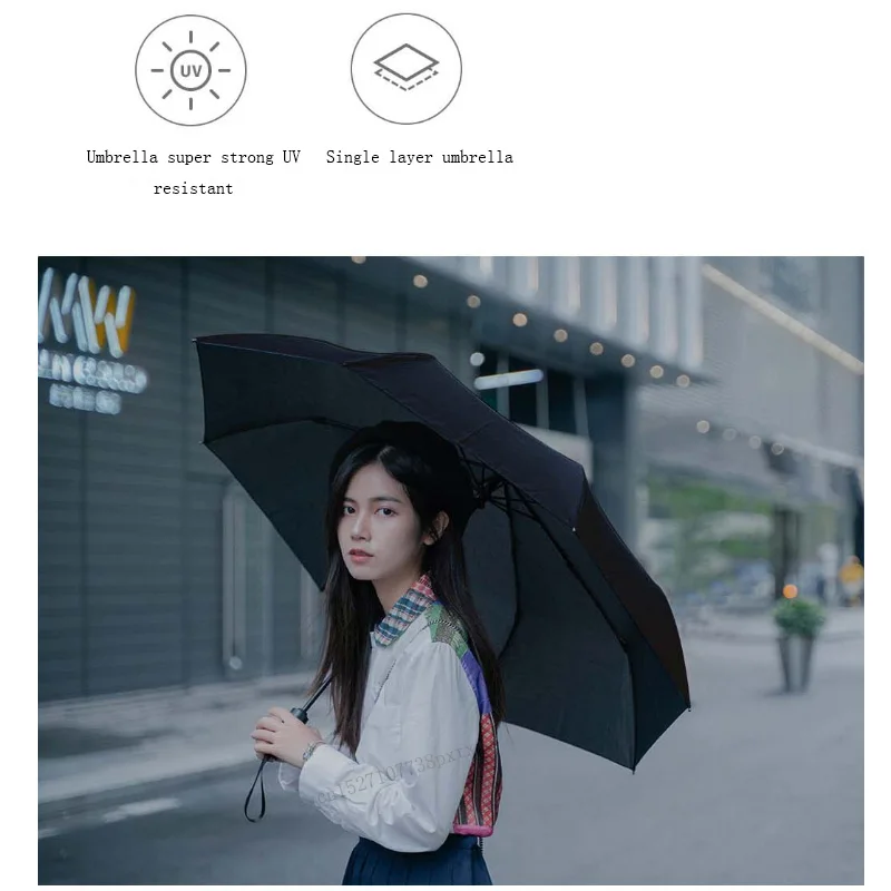 Xiaomi Mijia KG автоматический Дождливый Зонтик Солнечный дождливый летний алюминиевый ветрозащитный водонепроницаемый УФ зонтик солнцезащитный козырек для мужчин и женщин