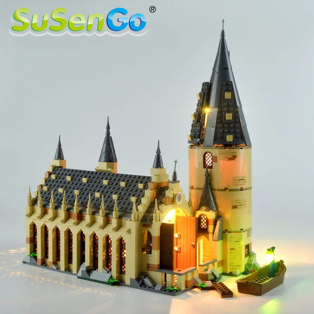 

SuSenGo Led Light Up Kit For Hogwarts Great Hall Light Set Compatible With 75954 (NOT Include Model)