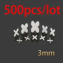 500 шт. 3 мм пластиковая ПЛИТКА Spacer крест плиточные керамические плиточники сантехники белый крест зажимы для повторного использования