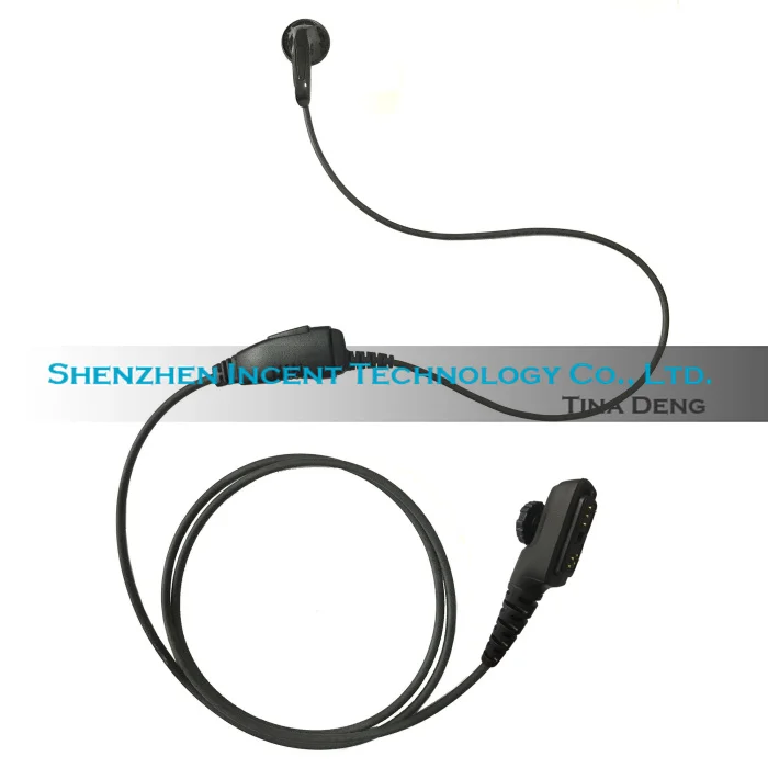 Fone de Ouvido Mic para Thr9 Voionair Lote Orelha Broto Falante Ptt Airbus Eads Tetra Rádio 5 Pçs –