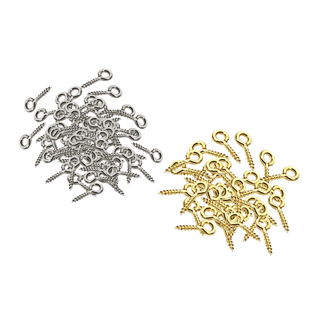 400x Multicolor Screw Eye Pins Eyelets Screw for Keychain Jewelry Assortment