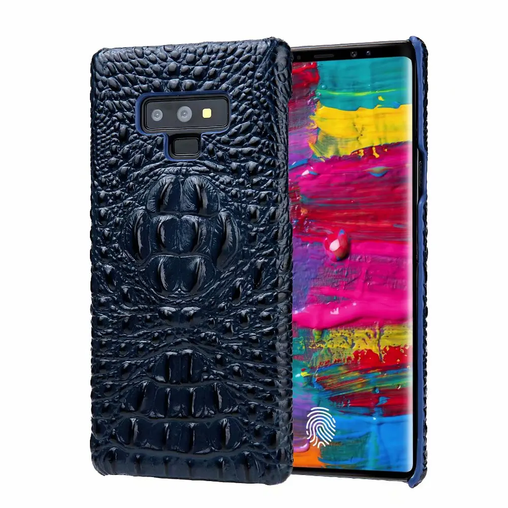 Роскошные 3D крокодил телефон чехлы для samsung Galaxy Note 9 чехол из натуральной кожи для samsung примечание 9 Note9 задняя крышка Coque