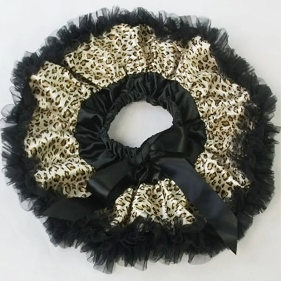

Black print skirt leopard Baby tutu skirt newborn photo prop clothings