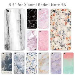 5,5 дюймов для Xiaomi Redmi Note 5A случаях прозрачные мягкие силиконовые для Redmi Note 5A Clear ТПУ для Redmi Note 5A камень Coque