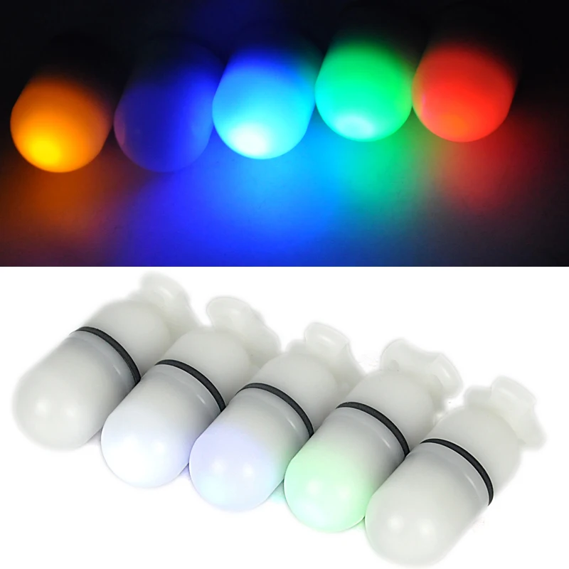 

BORUiT 5 Color LED Mini Torpedo Light Diving Underwater 150M Diver Hunting Fishing Portable Lantern Signal Lamp