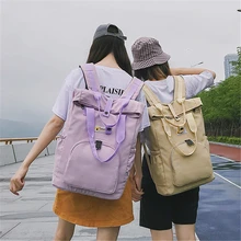 Новинка, Харадзюку, модные холщовые сумки на молнии, простые, повседневные, корейский рюкзак, большая вместительность, для путешествий, для мужчин и женщин, школьный ранец, рюкзаки