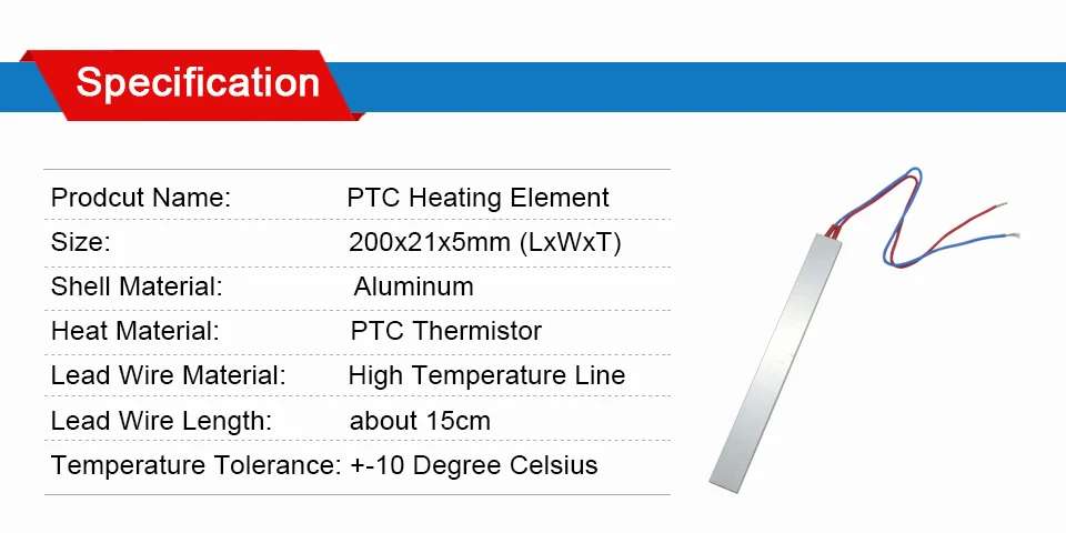 LJXH 200x21x5 мм AC220V термостат PTC Алюминий нагревательная плита постоянного Температура 60/80/100/120/150 градусов ptc Нагревательный элемент